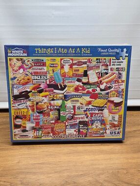 White Mountain 'Things I Ate As A Kid' Puzzle - Bright Multicolor Box